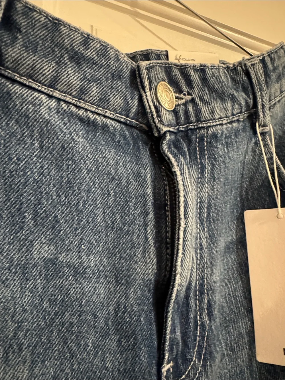 New with tags Mango MNG Denim long Shorts - Medium Blue size 4 US / 36